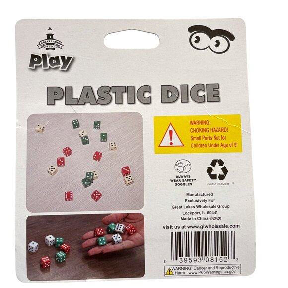 18-Piece Multicolor Plastic Dice Set For Games & Fun Activities - Picture 2 of 2